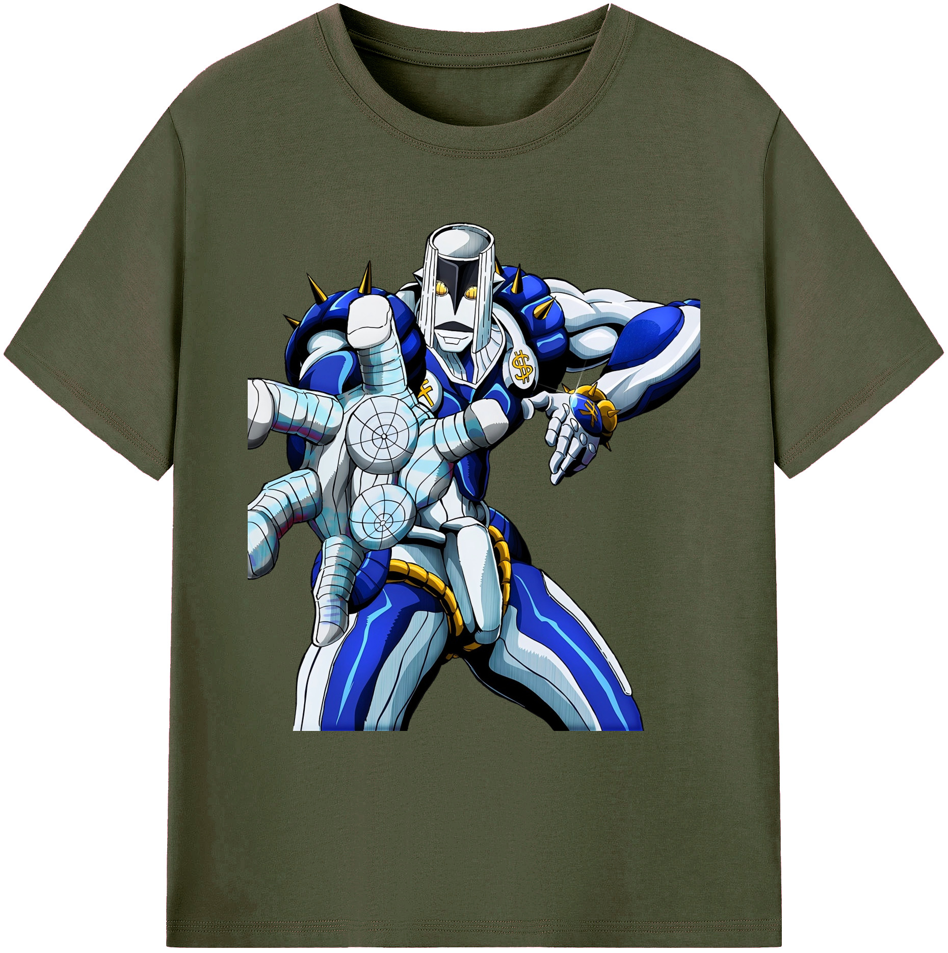 （画像用） ジョジョの奇妙な冒険 虹村億泰 にじむら おくやす JoJo's Bizarre Adventure Nijimura Okuyasu 綿100％ メンズ半袖Tシャツ｜肌触りやわらか＆通気性